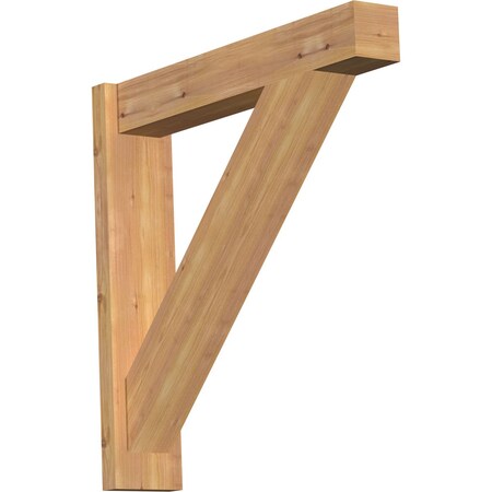 Ekena Millwork Traditional Block Smooth Outlooker, Western Red Cedar, 5 1/2"W x 28"D x 28"H OUT06X28X28TRA05SWR